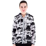 Halloween Grunge Skulls Women s Zipper Hoodie