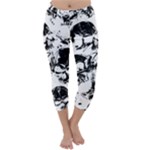 Halloween Grunge Skulls Capri Winter Leggings 