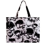 Halloween Grunge Skulls Zipper Mini Tote Bag