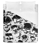 Halloween Grunge Skulls Duvet Cover (Queen Size)