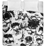 Halloween Grunge Skulls Duvet Cover Double Side (King Size)