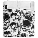 Halloween Grunge Skulls Duvet Cover Double Side (California King Size)