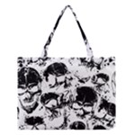 Halloween Grunge Skulls Medium Tote Bag