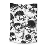 Halloween Grunge Skulls Small Tapestry