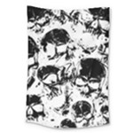 Halloween Grunge Skulls Large Tapestry