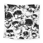 Halloween Grunge Skulls Square Tapestry (Large)