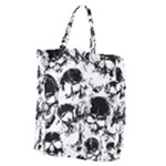 Halloween Grunge Skulls Giant Grocery Tote