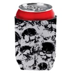 Halloween Grunge Skulls Thermal Can Holder