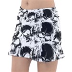 Halloween Grunge Skulls Tennis Skirt