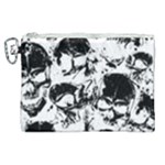 Halloween Grunge Skulls Canvas Cosmetic Bag (XL)