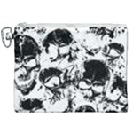 Halloween Grunge Skulls Canvas Cosmetic Bag (XXL)