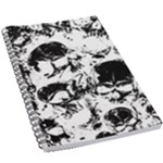 Halloween Grunge Skulls 5.5  x 8.5  Notebook