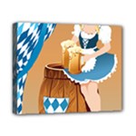 oktoberfest blonde beer girl Canvas 10  x 8  (Stretched)