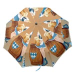 oktoberfest blonde beer girl Folding Umbrella