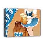 oktoberfest blonde beer girl Deluxe Canvas 16  x 12  (Stretched) 