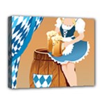 oktoberfest blonde beer girl Deluxe Canvas 20  x 16  (Stretched)