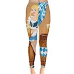 oktoberfest blonde beer girl Leggings 