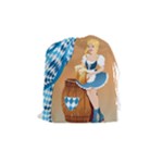 oktoberfest blonde beer girl Drawstring Pouch (Medium)