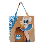 oktoberfest blonde beer girl Grocery Tote Bag