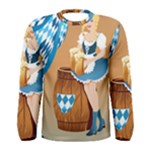 oktoberfest blonde beer girl Men s Long Sleeve Tee