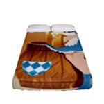 oktoberfest blonde beer girl Fitted Sheet (Full/ Double Size)