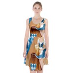 oktoberfest blonde beer girl Racerback Midi Dress