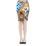 oktoberfest blonde beer girl Midi Wrap Pencil Skirt