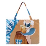 oktoberfest blonde beer girl Medium Tote Bag