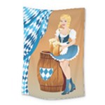 oktoberfest blonde beer girl Small Tapestry