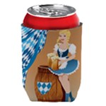 oktoberfest blonde beer girl Thermal Can Holder