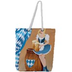 oktoberfest blonde beer girl Full Print Rope Handle Tote (Large)