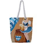 oktoberfest blonde beer girl Full Print Rope Handle Tote (Small)