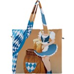 oktoberfest blonde beer girl Canvas Travel Bag