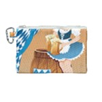 oktoberfest blonde beer girl Canvas Cosmetic Bag (Medium)