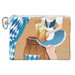 oktoberfest blonde beer girl Canvas Cosmetic Bag (XL)