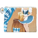 oktoberfest blonde beer girl Canvas Cosmetic Bag (XXL)