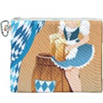 oktoberfest blonde beer girl Canvas Cosmetic Bag (XXXL)