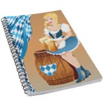 oktoberfest blonde beer girl 5.5  x 8.5  Notebook