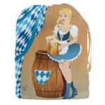 oktoberfest blonde beer girl Drawstring Pouch (3XL)