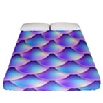 Mermaid Tail Purple Fitted Sheet (California King Size)