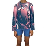 dark thanksgiving dinner Kids  Long Sleeve Swimwear