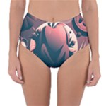 dark thanksgiving dinner Reversible High-Waist Bikini Bottoms