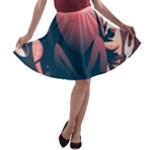 dark thanksgiving dinner A-line Skater Skirt