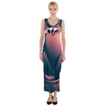 dark thanksgiving dinner Fitted Maxi Dress