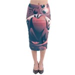 dark thanksgiving dinner Midi Pencil Skirt