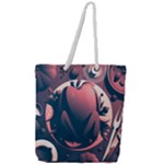 dark thanksgiving dinner Full Print Rope Handle Tote (Large)