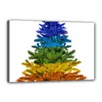 rainbow christmas tree Canvas 18  x 12  (Stretched)