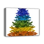 rainbow christmas tree Deluxe Canvas 14  x 11  (Stretched)