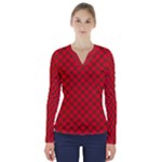 Holiday V-Neck Long Sleeve Top