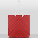 Holiday Full Print Rope Handle Tote (Large)